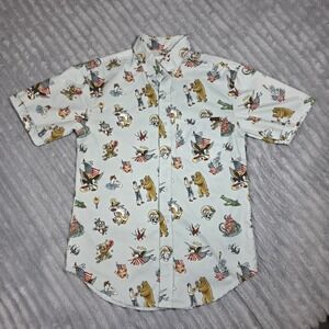 RSVLTS Grandpa's Forearm Shirt Mens SMALL Blue KUNUFLEX Tattoo Retro USA